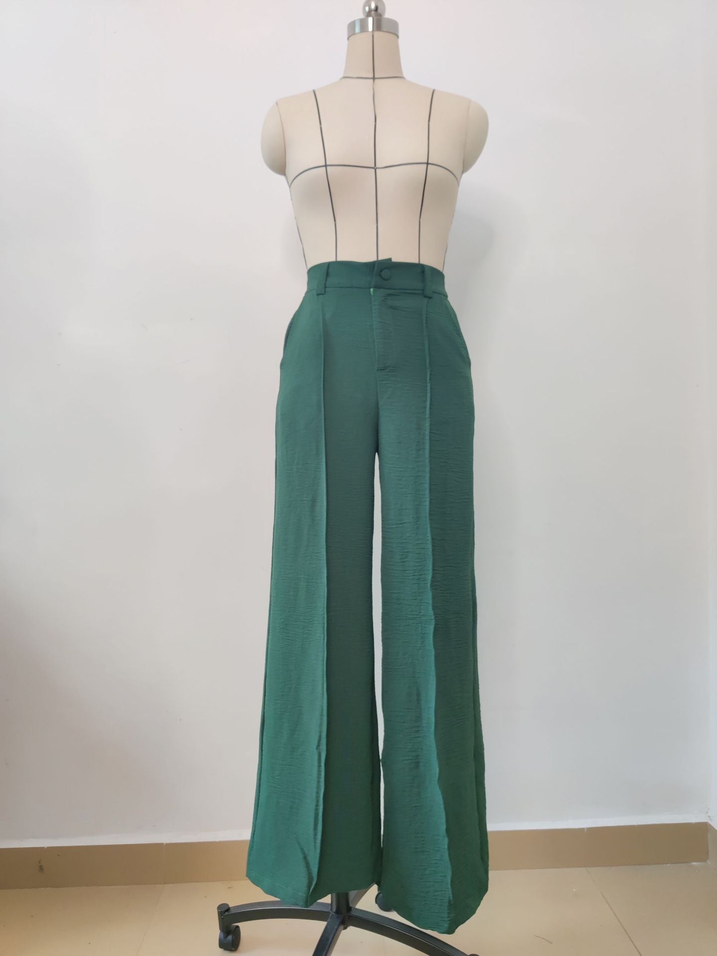 Solid Color Loose Wide-leg Pants