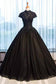 Black Lace High Neck Tutu Skirt Costume Dress