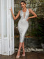 Women's Long Dress With Suspenders Elegant Hepburn Style Off-the-shoulder Elegant