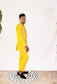 Telu African Asymmetry Suit for Men Embroidery Blazer and Pant Set with Hat