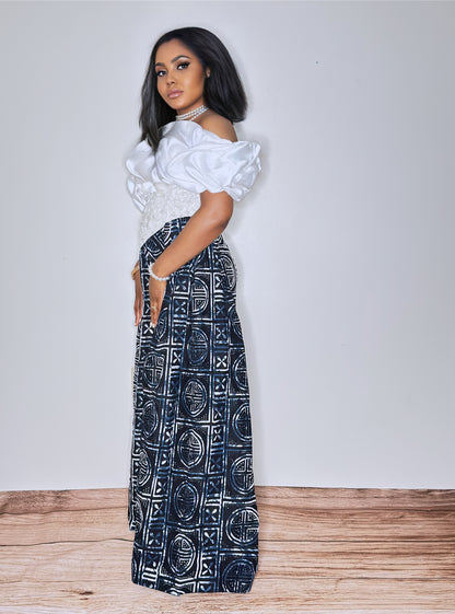 LUX Beaded Off shoulder Bamenda-Toghu Party Dress