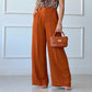 Solid Color Loose Wide-leg Pants