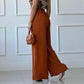 Solid Color Loose Wide-leg Pants