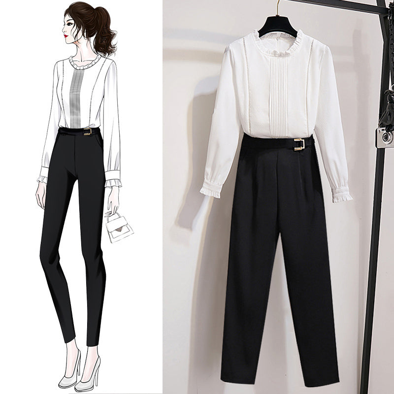 Women Business Casual Two-piece Suit