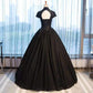 Black Lace High Neck Tutu Skirt Costume Dress