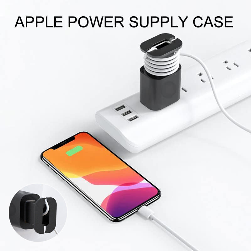 Data Cable Organizer Power Adapter Protective Case Cover For Apple 18w 20w USB-C Fast Charger Silicone Case