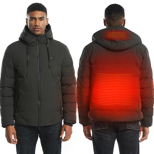 Heated Winter Jackets - Thicken Down Hooded