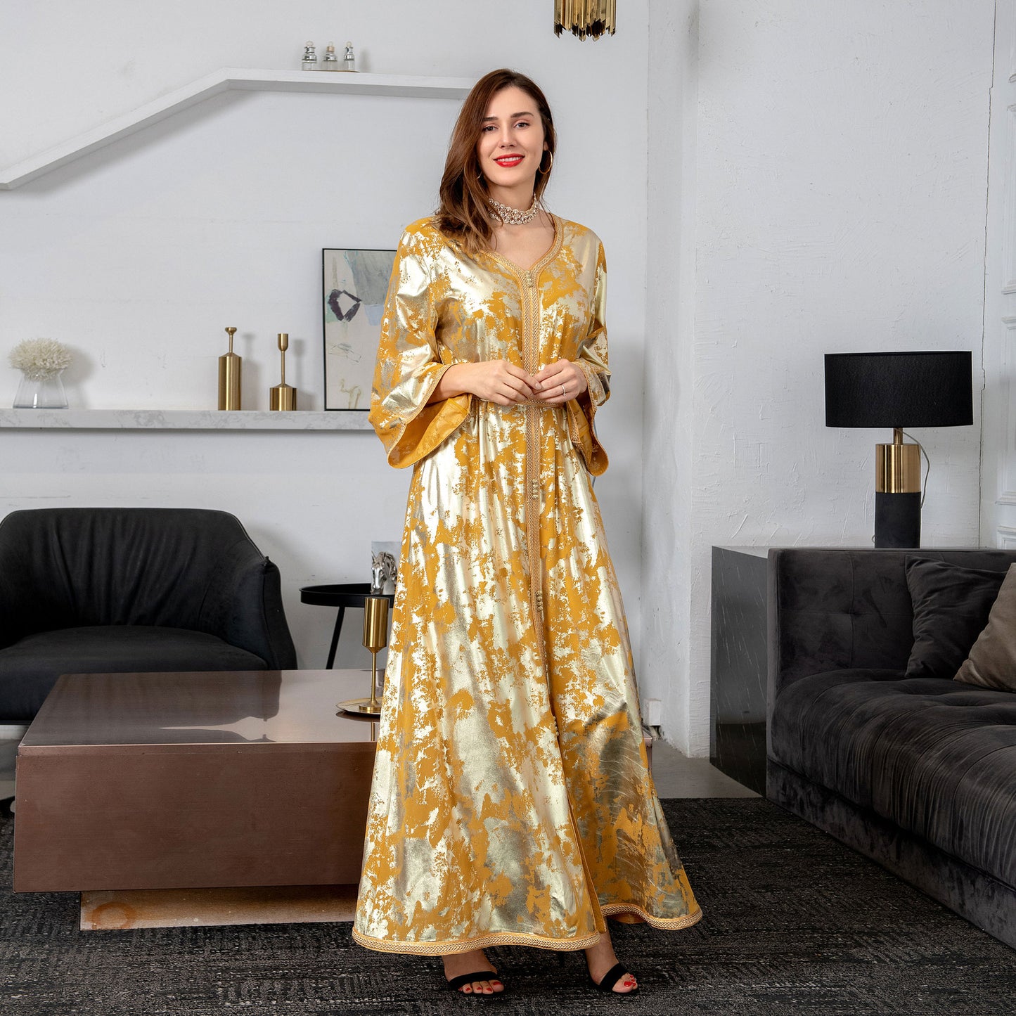 Gilded Robe Women's Set with Belt