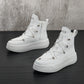 White High-top Board Shoes - Men Fashion