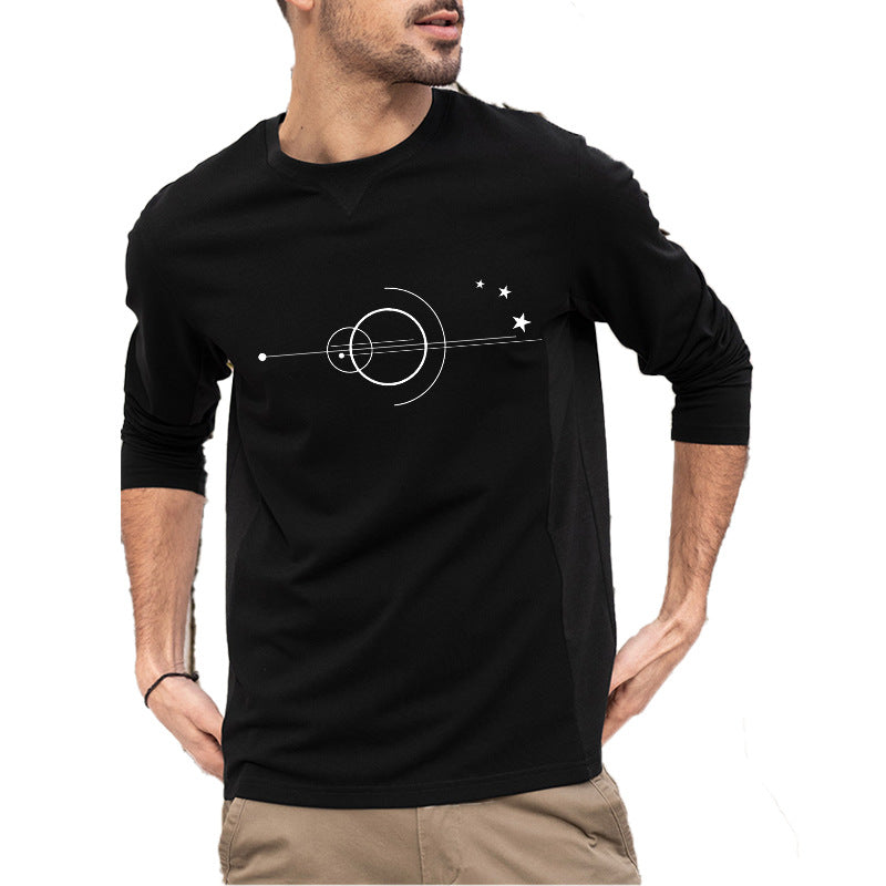 Round Neck T-shirt Brand Men Top