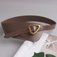 Belt With Oblique Buckle Decoration Waist Seal