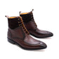 Trendy Motorcycle Boots Handmade Leather Men's Boots