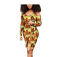 Africa printed cotton dress