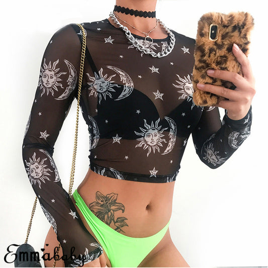 Astro Mesh Crop Top