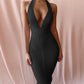 Deep V-neck Bandage dress