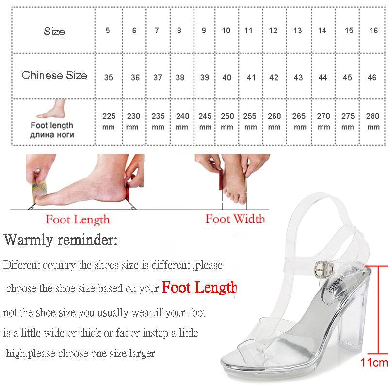 Glass Crystal Heel Sandals