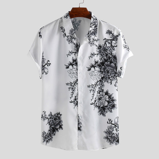 Hawaiian Short Sleeve 3D Printed Casual Shirt