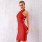 Cutout Back Bandage Dress