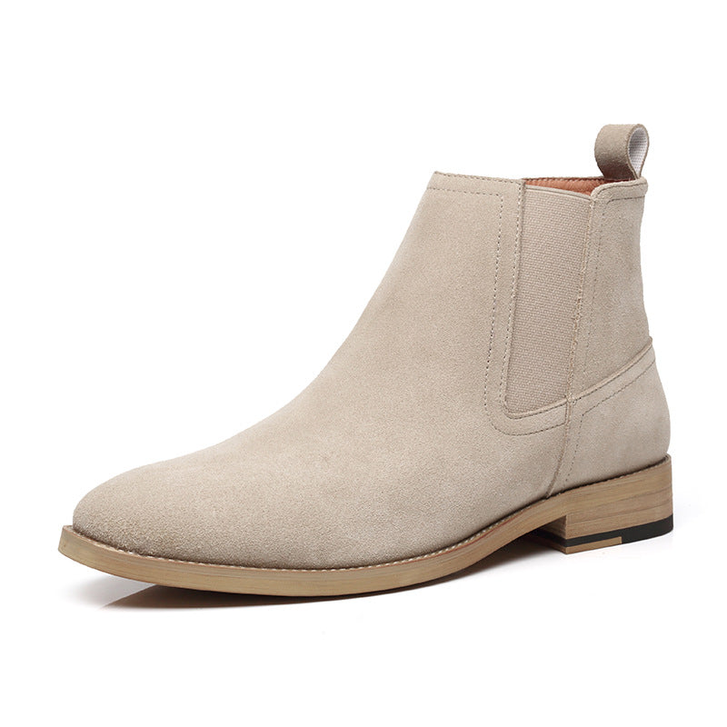 British Short Boots Frosted Suede Men's Boot