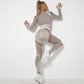 Seamless Knitted Absorbent Yoga Long-Sleeved Suit