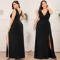 Deep V Sexy Split Evening Dress