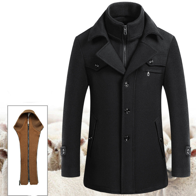 Wool Jacket Men's Coat