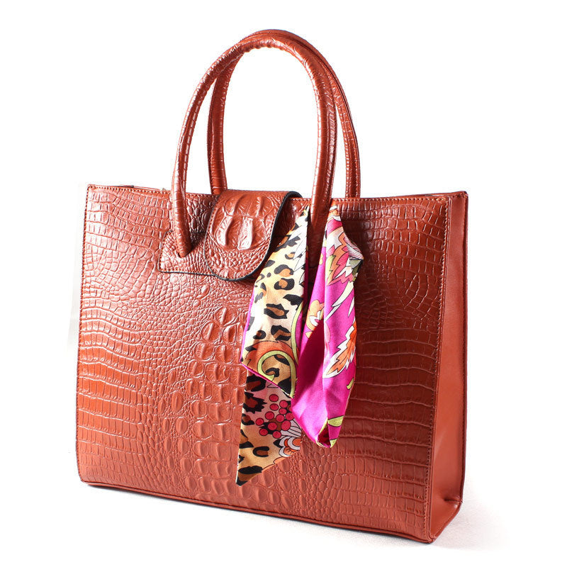 Crocodile ladies leather bags