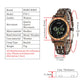 Ebony & stainless-steel Wooden Wristwatch For Men