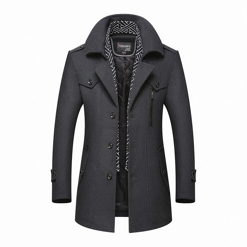 Padded Cotton/Wool Coat