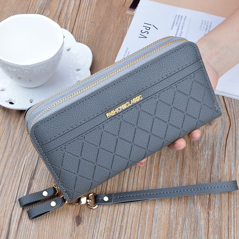 Double Zipper Hand Purse wallet for Ladies