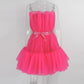 Sweet Ladies Beauty Outfit Mini Party Dress