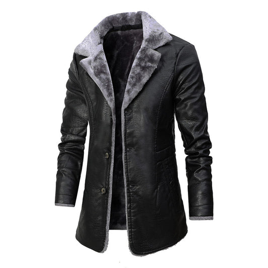 Lapel Suit Fur Jacket for Men