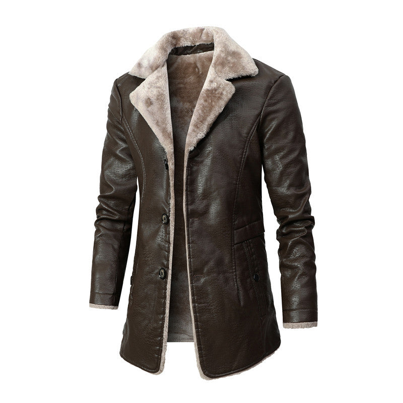 Lapel Suit Fur Jacket for Men