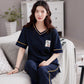 Ladies Loose Short Sleeve Home Service Suit