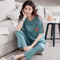 Ladies Loose Short Sleeve Home Service Suit