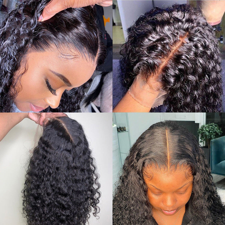 HD Lace Frontal Wig Curly Dense Human Hair