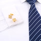 High-Quality French Cuff Nails Suit Shirt Gold Cufflinks