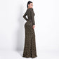 Round Neck Elegant Evening Sequin Dress