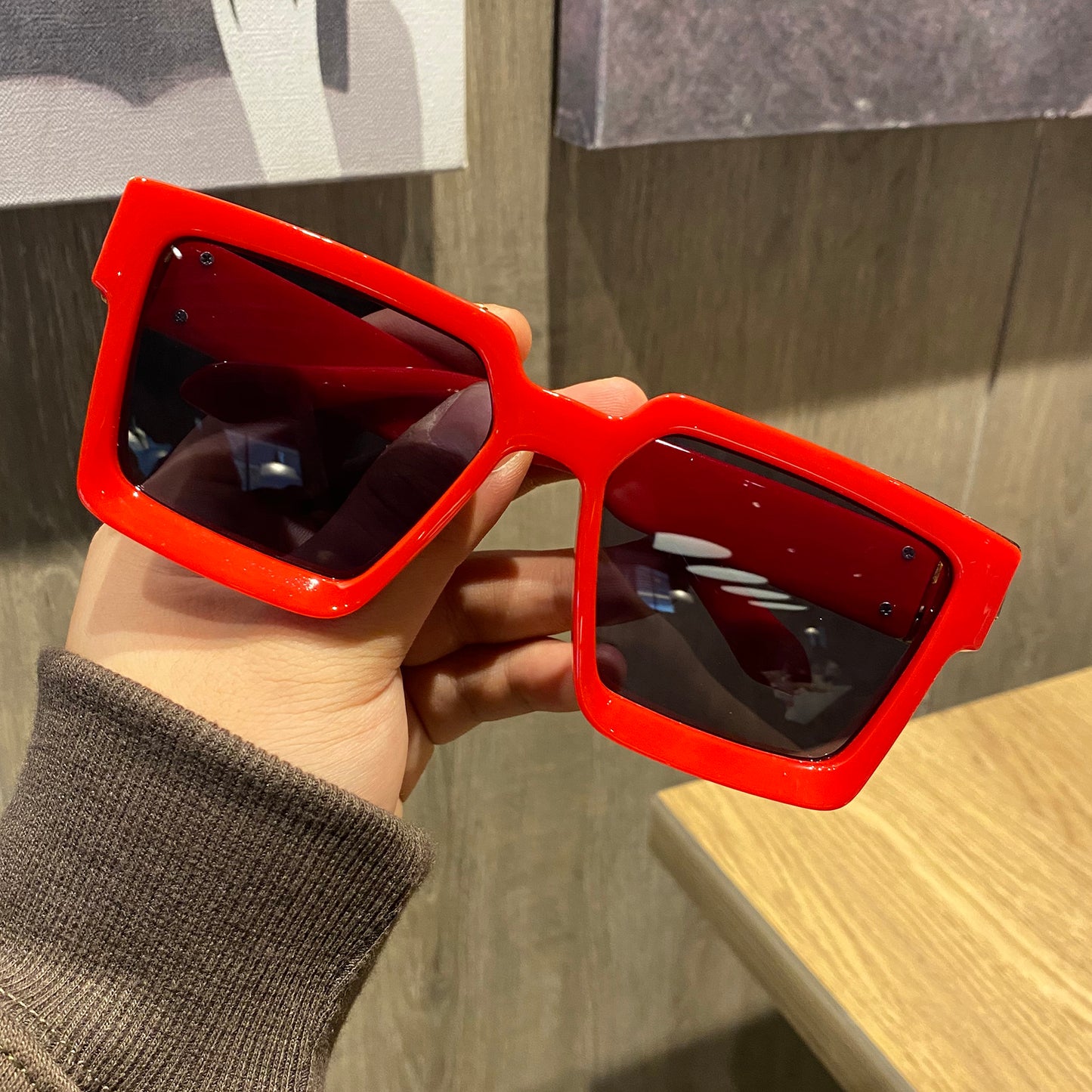 Trendy Hip-Hop Style Big Frame Sunglasses