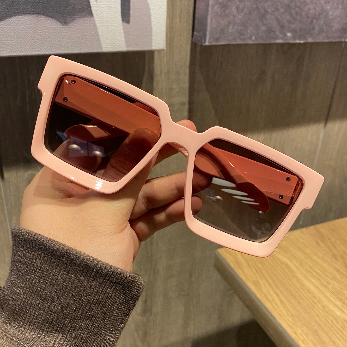 Trendy Hip-Hop Style Big Frame Sunglasses