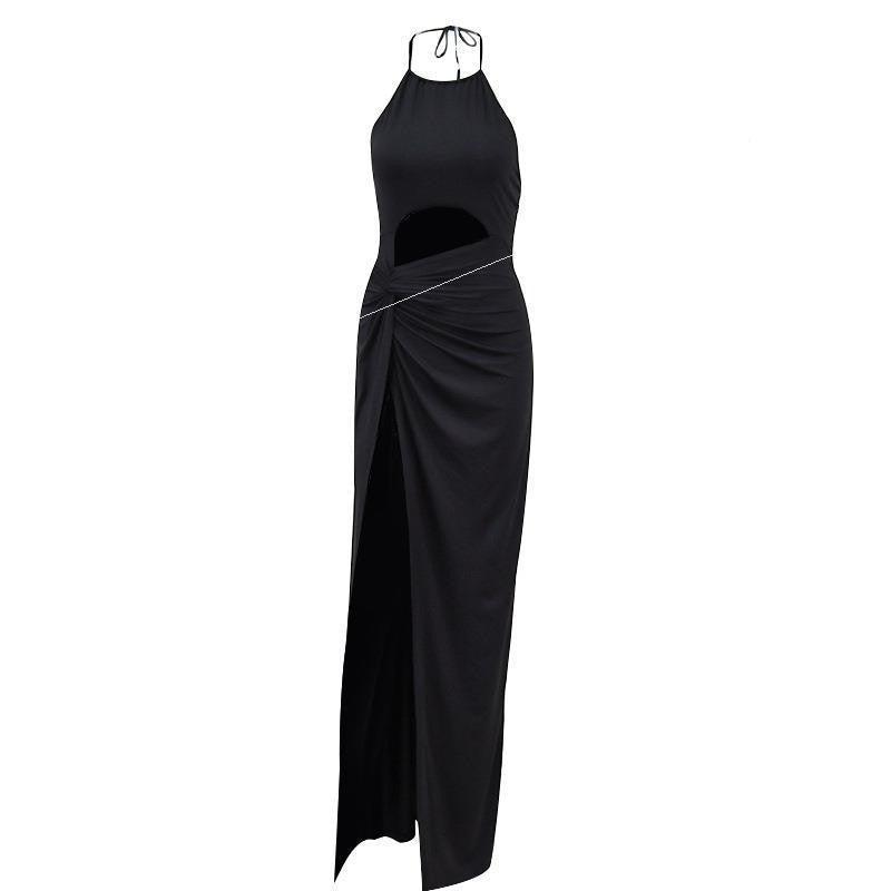 New Style Off-Shoulder Split Long Women Dress