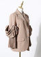 Suit Jacket Pleated Butterfly Double Sleeves