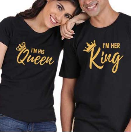 I'm Her King-His Queen Trending Couple Short-Sleeved T-Shirt