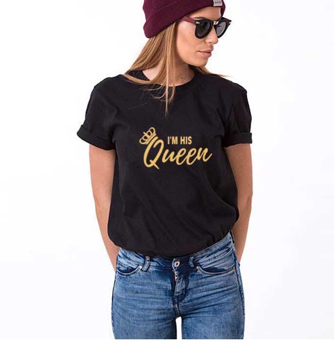 I'm Her King-His Queen Trending Couple Short-Sleeved T-Shirt