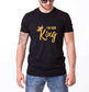 I'm Her King-His Queen Trending Couple Short-Sleeved T-Shirt