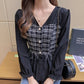 Slim Chiffon Long-sleeved Shirt