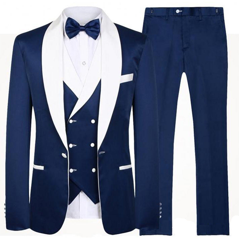 Three-piece Suit Groom Best Man Wedding Banquet Suit Male