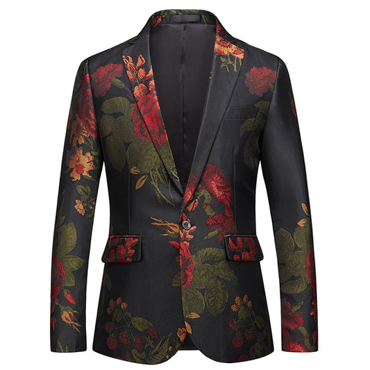 European Style Slim Suit Jacket Men