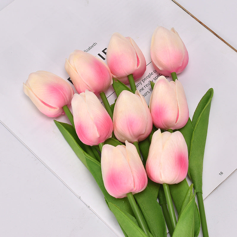 Mini PU Plastic Tulip Artificial Flower