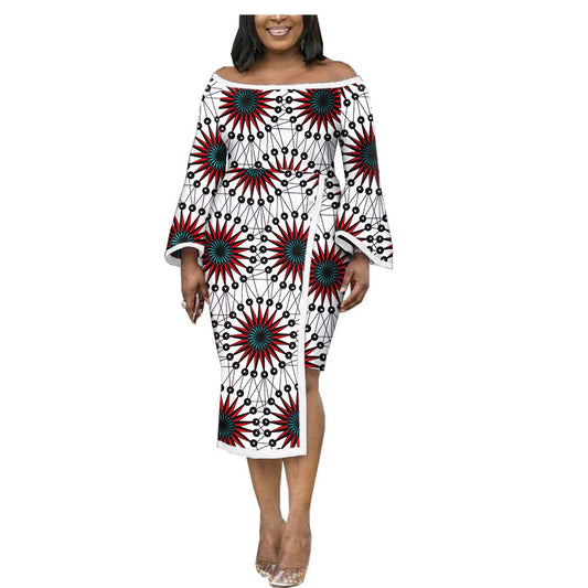 Featured Batik Print Dress Dress